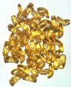 50 10mm Topaz Angel Wing Beads